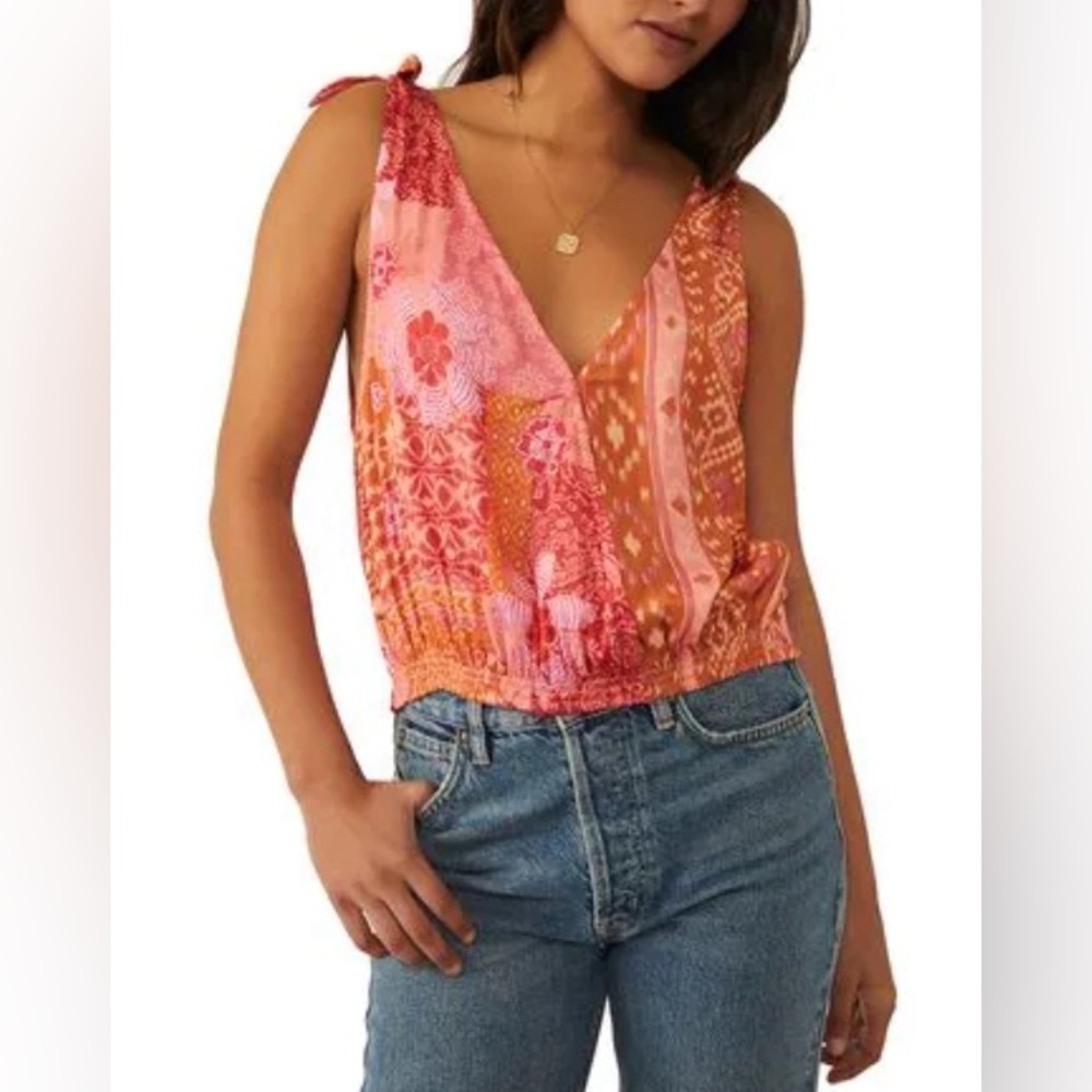 Free People Free People Tied to You Tank in Lemonade Combo size Small